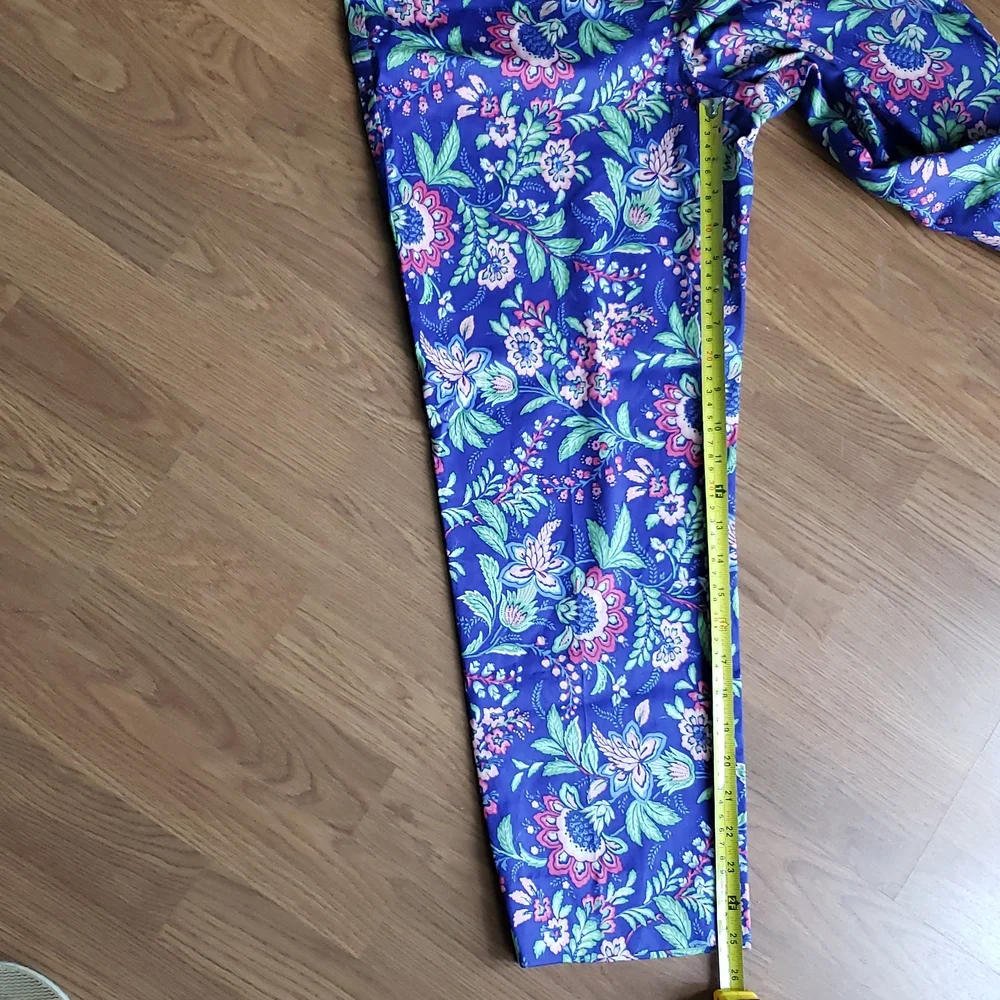 Appleseed's Petites Women's Size 8 Floral Stretch Pants 29